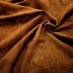 Велюр одяговий стрейч коричневий мускат 0,6 Італія