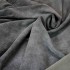 Велюр одежный стрейч черный серый керли Италия фото