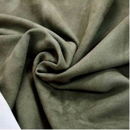 Велюр одяговий стрейч зелений хакі 0,6 Італія