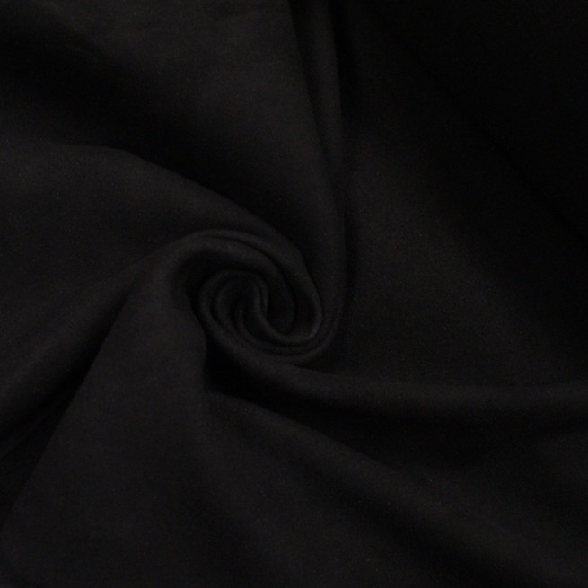 Велюр одежный стрейч черный 0,9 Италия  фото