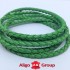 Шнур 4x3 мм тип U0571 зеленый плетеный Италия фото