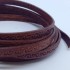 Шнур кожа STAMP 5х2 мм тип U0574 коричневый коньяк Италия фото