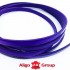 Шнур кожа 5х2 мм тип U0654 фиолет плоский Италия фото