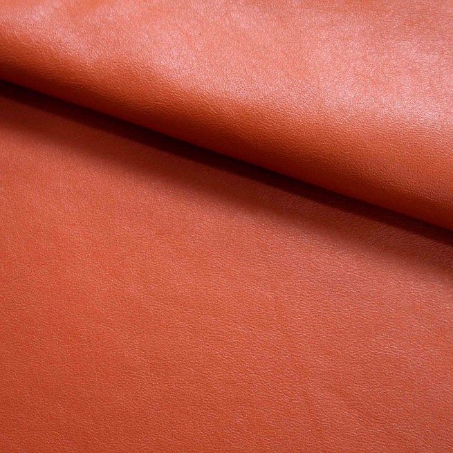 Кожподклад шевро SEMI MATT оранжевый 0,7-0,8 Италия фото
