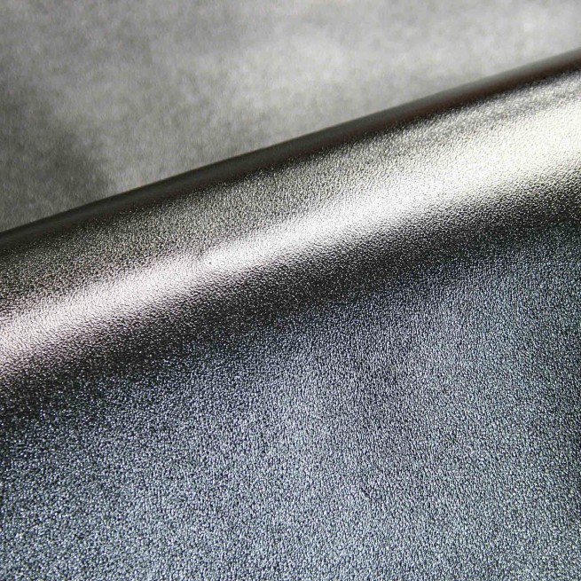 Кожподклад шевро фольгированый серебро 0,8 Италия фото