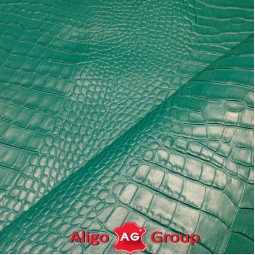 Шкіра ВРХ Крокодил Aligo зелений малахіт 1,2 Італія