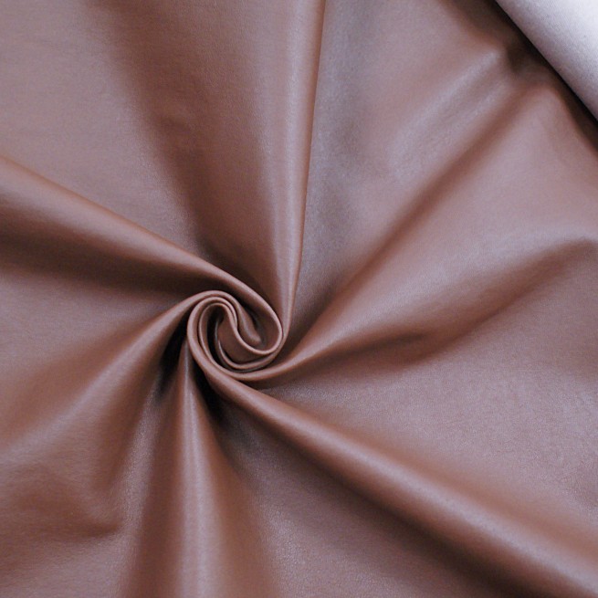 Кожа одежная стрейч коричневый бренди 0,6 Италия фото