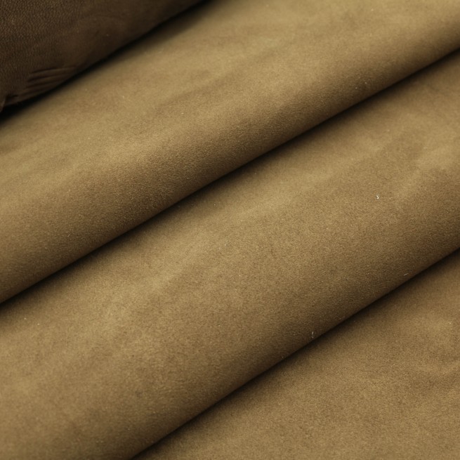 Велюр коричневый шевро RIANA древесный Италия фото