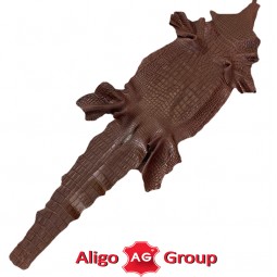 Крокодил натуральний одяговий коричневий Tobbacco тютюновий (39см)