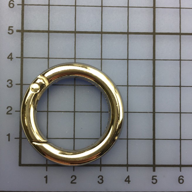 Карабин-кольцо НИКЕЛЬ 26,5x6 мм тип K1569 фото