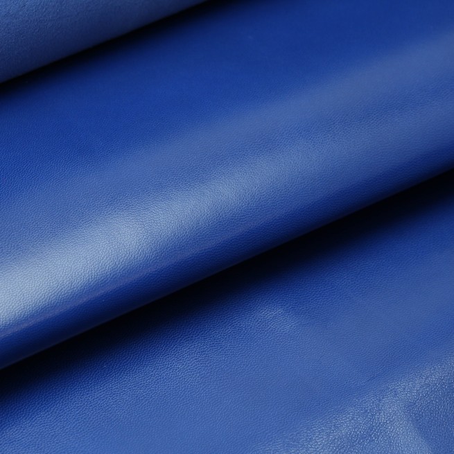 Кожподклад шевро глянец синий ИНДИГО 0,8 Италия фото