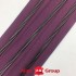 Молния металл TECHNO рулонная 5мм фиолет ВЕРЕСК/черный никель фото
