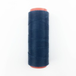 Нить вощеная плоская 100 м 0,8 мм синий джинс Турция
