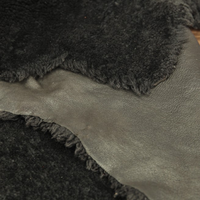 Мех дубленочный DF Наппалан коричневый темный т/т фото