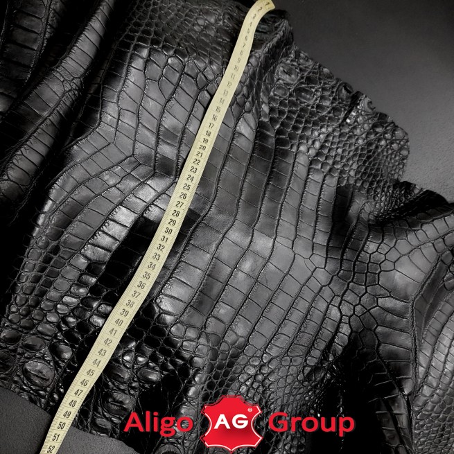 Крокодил обувно-галантерейный черный 45 см фото