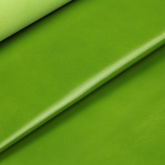 Кожподклад шевро глянец зеленый ЛАЙМ 0,7-0,8 Италия фото