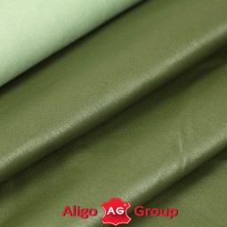 Кожа одежная стрейч Magisco зеленый хаки 0,6 