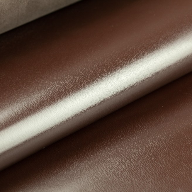 Кожподклад шевро глянец коричневый ШОКОЛАД 0,8 Италия фото