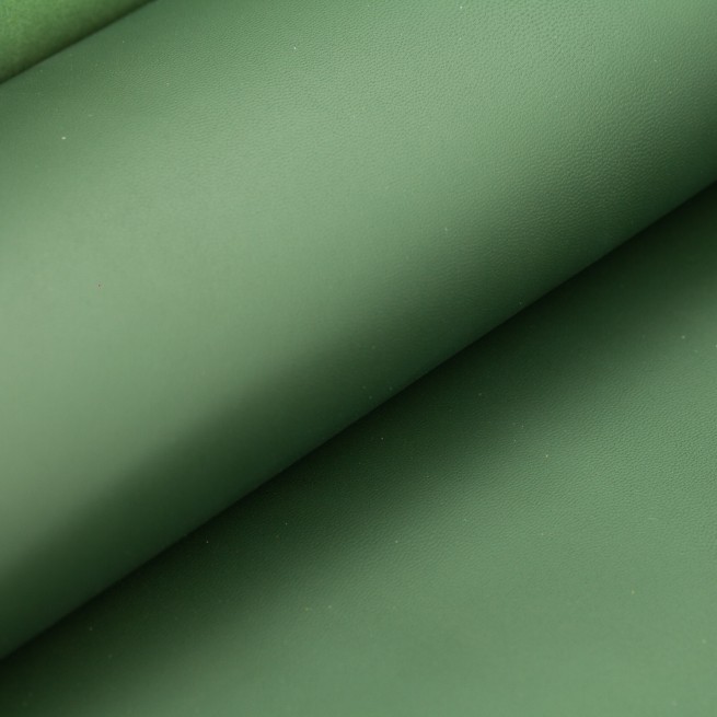 Шкірпідклад шевро напівматовий зелений МИРТ 0,7-0,8 Італія