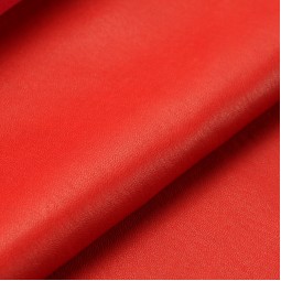Кожа одежная стрейч Magisco красный клюква 0,6 Франция