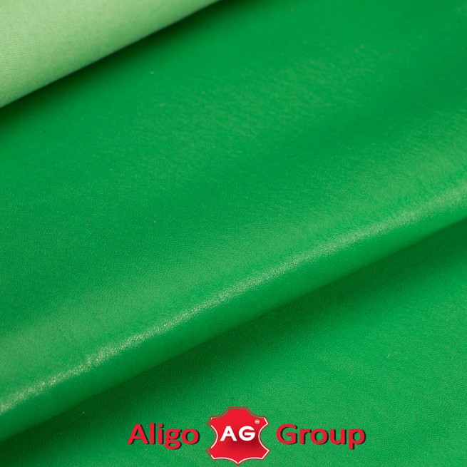 Кожа одежная стрейч зеленый ТРАВА 0,5-0,6 Италия фото