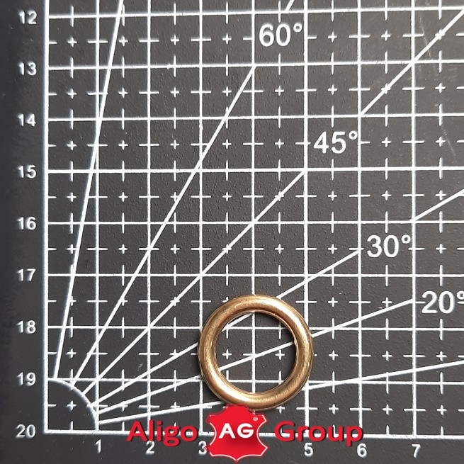Кольцо ЗОЛОТО 14,6x3,2 мм тип C6141 фото