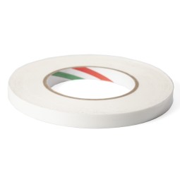 Тесьма самоклеюча білий 12мм нейлон на паперовій основі 50м Італія