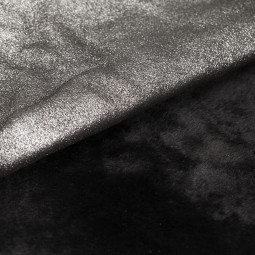 Мех одежный овчина DF Наппалан черный/серебро (фут)