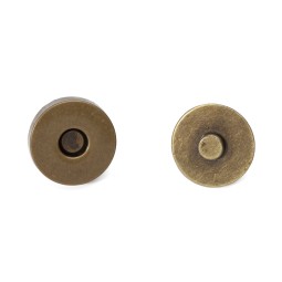 Кнопка магнитная ЛАТУНЬ 18х4,4 мм 
