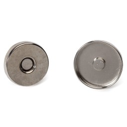 Кнопка магнітна НІКЕЛЬ 18 мм з вусиками