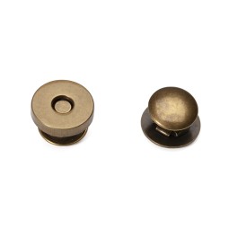 Кнопка магнітна на хольнітені ЛАТУНЬ 14 мм