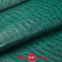Кожа КРС Крокодил Aligo зеленый MINT 1,0-1,2 Турция