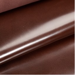 Шкіряний підклад шевро глянець коричневий CHOCСOLATO 0,6-0,7 Італія