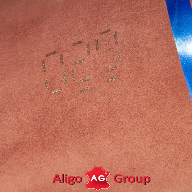 Шкіряний підклад шевро глянець коричневий FUDGE 0,6-0,8 Італія