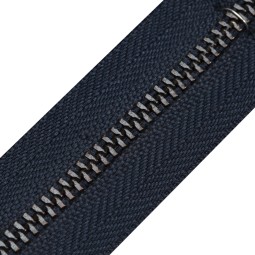 Молния металл TECHNO рулонная 4 мм синий/черный (OTB)
