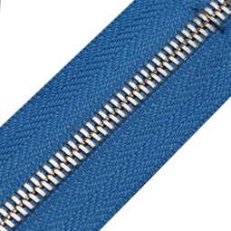 Молния металл FUTURA рулонная 5 мм синий ДЖИНС/никель