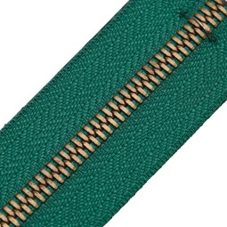 Блискавка метал FUTURA рулонний 5 мм зелений ТРАВА / латунь