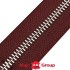 Молния металл TECHNO рулонная 5мм красный БУРГУНДИ/э.никель фото