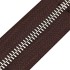 Молния металл TECHNO рулонная 5мм коричневый КОФЕ/э.никель фото
