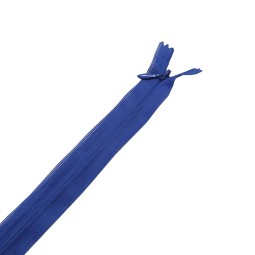 Молния пластик NYLON не разъемная потайная 2 мм синий ИНДИГО 60 см
