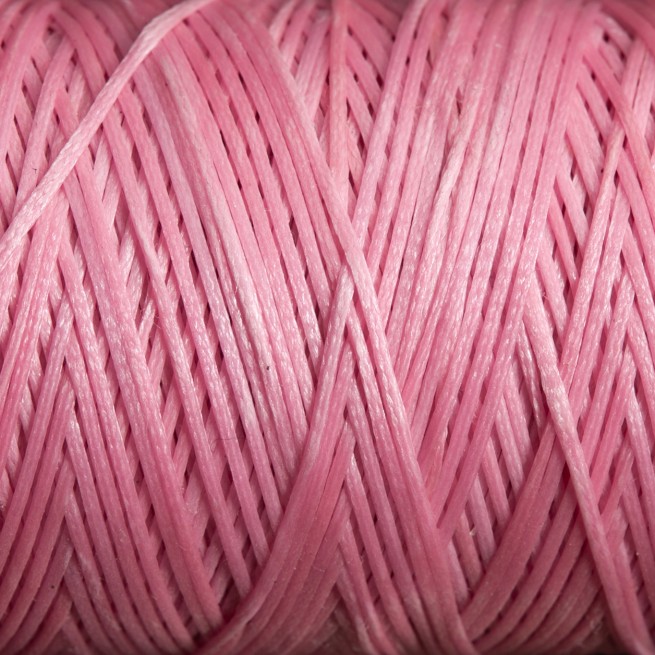 Нить вощеная плоская 100 м 0,8 мм розовый светлый фото