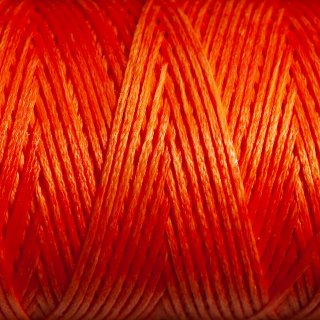 Нить вощеная плоская 100 м 1,0 мм оранжевый фото