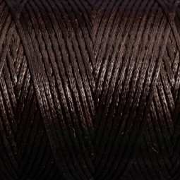Нитка вощена плоска 100 м 0,8 мм коричневий ебоніт Туреччина