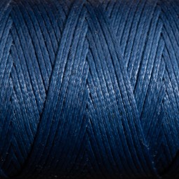 Нить вощеная плоская 100 м 1,0 мм синий джинс Турция