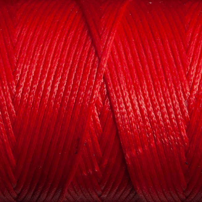 Нить вощеная плоская 100 м 1,0 мм красный клюква Турция фото