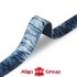 Стрічка ремінна 40 мм нейлон синій зебра Італія