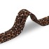 Лента ременная 49 мм нейлон LEOPARD коричневый черный Италия фото
