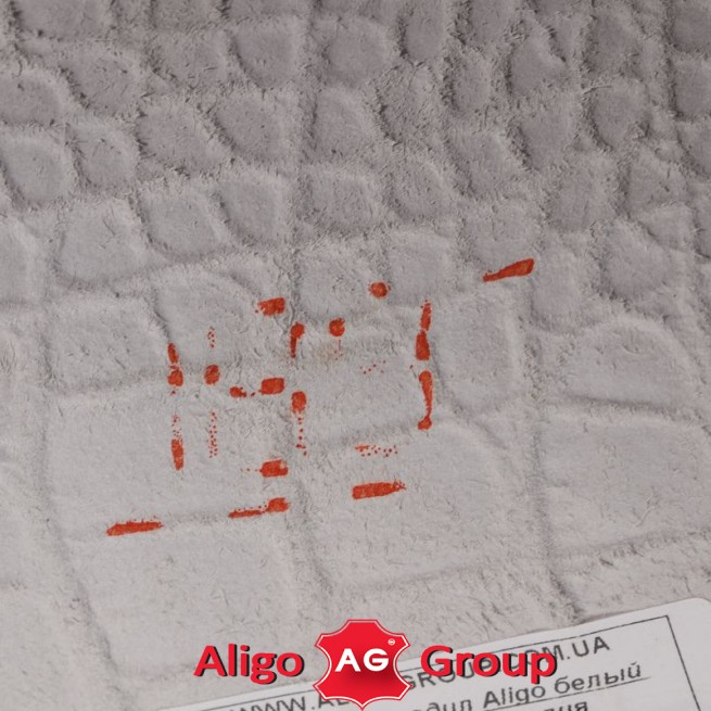 Кожа КРС Крокодил Aligo белый глянец 1,0-1,2 Италия