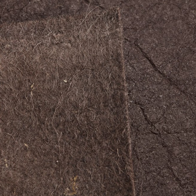 Полотно VEGAN из листьев ANANAS Earth коричневый КОФЕ 1,1-1,3 162см фото