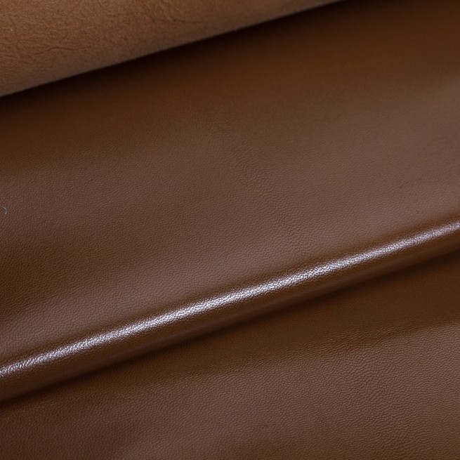 Кожподклад шевро глянец коричневый WOOD 0,6-0,8 Италия фото